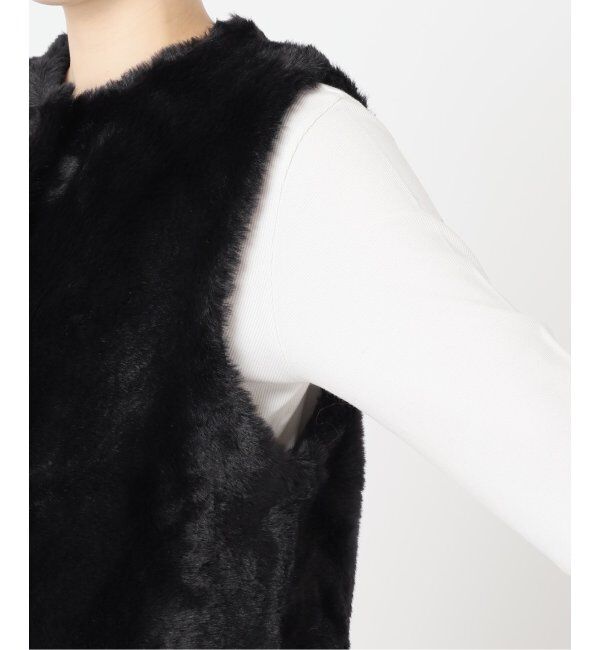 JOURNAL STANDARD「《追加》ダブルフェイスフェザークルーネックベスト」|ベスト・ジレ|