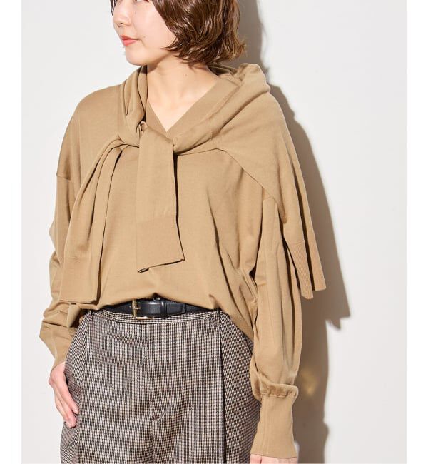 journal standard L'essage「cashfeelVネックプルオーバー」|ニット・セーター|キャメル