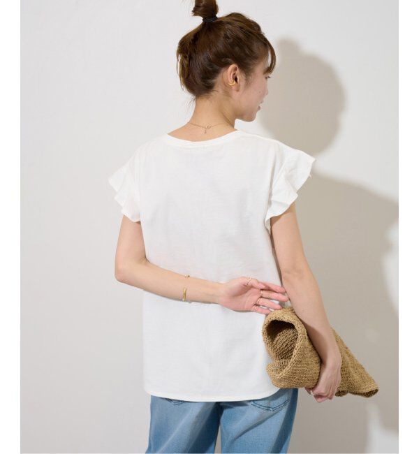 JOURNAL STANDARD relume「《WEB限定追加2》フリルスリーブTシャツ」|Tシャツ・カットソー|