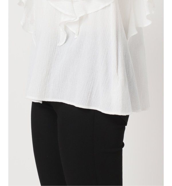 JOURNAL STANDARD「ラッフルカラーコットンボイルブラウス」|シャツ・ブラウス|