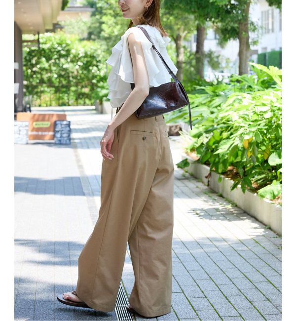 JOURNAL STANDARD「ラッフルカラーコットンボイルブラウス」|シャツ・ブラウス|