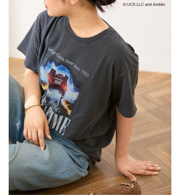 journal standard L'essage「《追加2》【GOOD ROCK SPEED】BACK TO THE FUTURE / 25FUN005W S/S EE：Tシャツ」|Tシャツ・カットソー|ブラック A