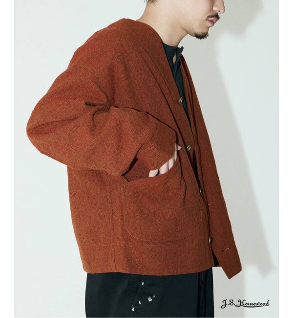 J.S.Homestead「J.S.Homestead / トップ ツイード JUDO ブルゾン」|その他|レッド