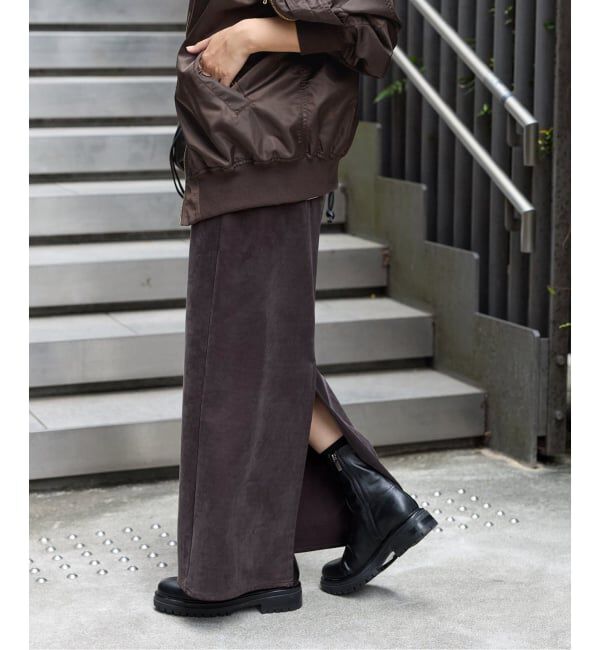 JOURNAL STANDARD「《追加4》フィブリルキュプラジャージーマキシスカート」|スカート|