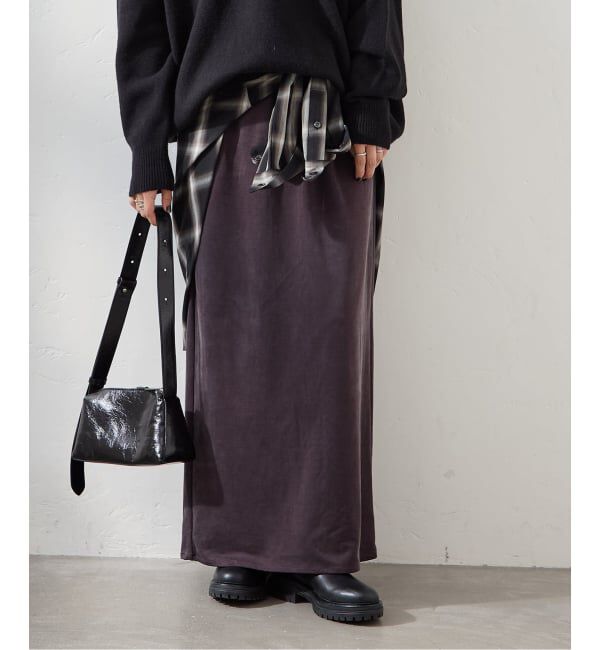 JOURNAL STANDARD「《追加4》フィブリルキュプラジャージーマキシスカート」|スカート|