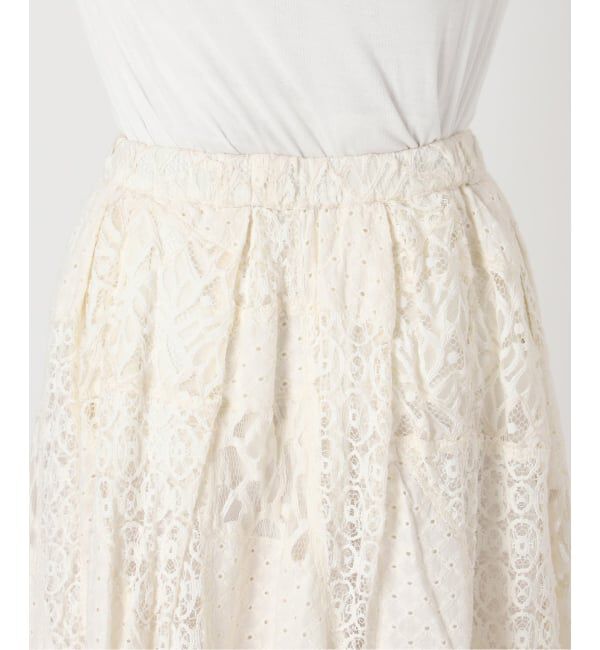 JOURNAL STANDARD relume「ミックスレースフレアイージースカート」|スカート|