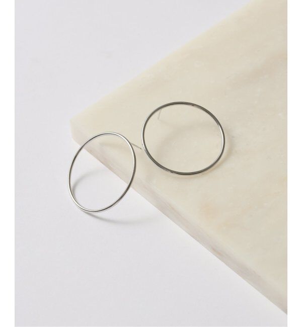 Lilas by Spick&Span「1.5パイプ3.4cmサークルピアスWG K10」|ピアス|