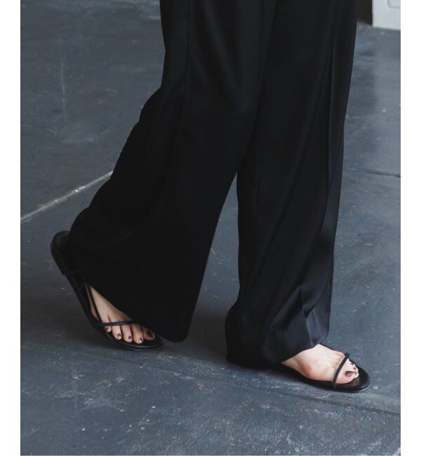 NOBLE「《追加》ルナサテンコンフォートパンツ」|スラックス|