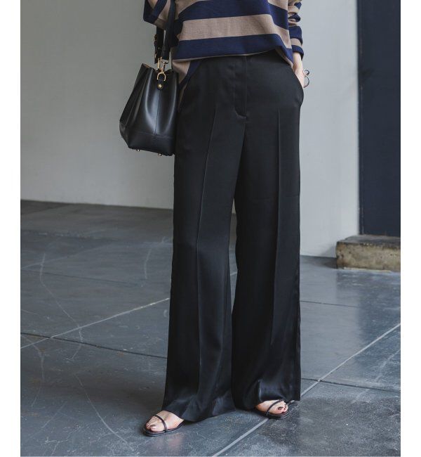 NOBLE「《追加》ルナサテンコンフォートパンツ」|スラックス|