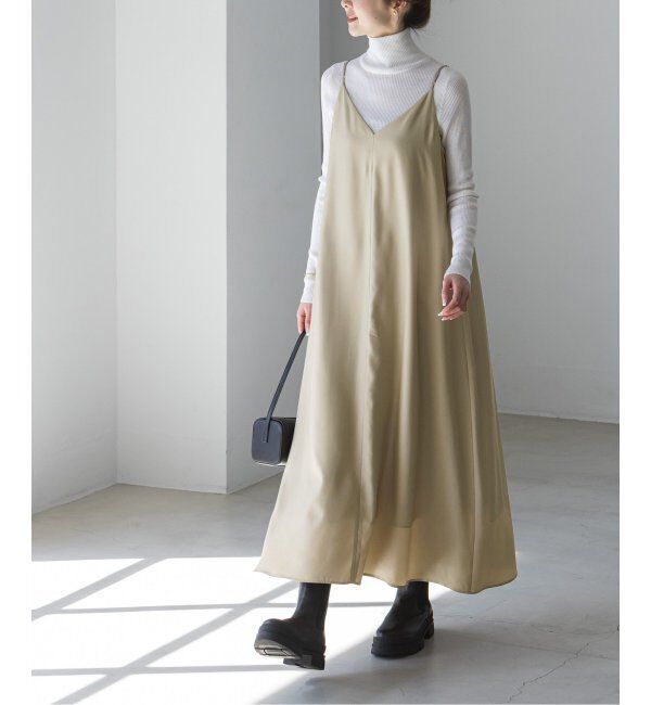 NOBLE「《追加》ビンテージツイルコンフォータブルキャミワンピース  6」|ワンピース|