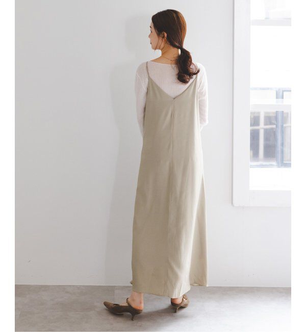 NOBLE「《追加》ビンテージツイルコンフォータブルキャミワンピース  6」|ワンピース|