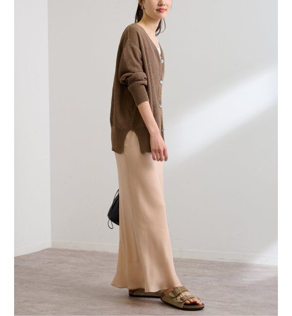 FRAMeWORK「≪追加≫シルキーキュプラバイアススカート2」|スカート|