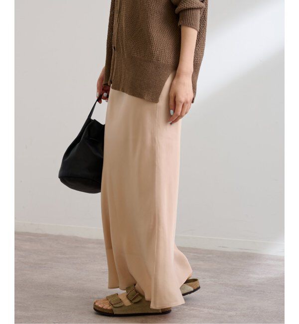 FRAMeWORK「≪追加≫シルキーキュプラバイアススカート2」|スカート|