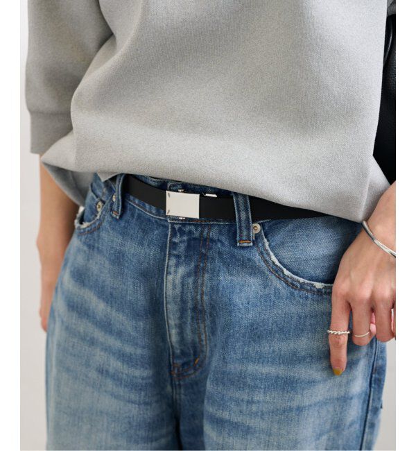 FRAMeWORK「LEFIJE/レフィエ leather ガチャベルト2cm」|ベルト|ブラック