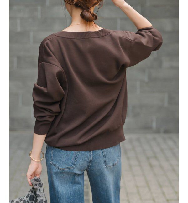 Spick and Span「《WEB限定 / 追加》ウォッシャブルクルーネックカーディガン」|カーディガン|