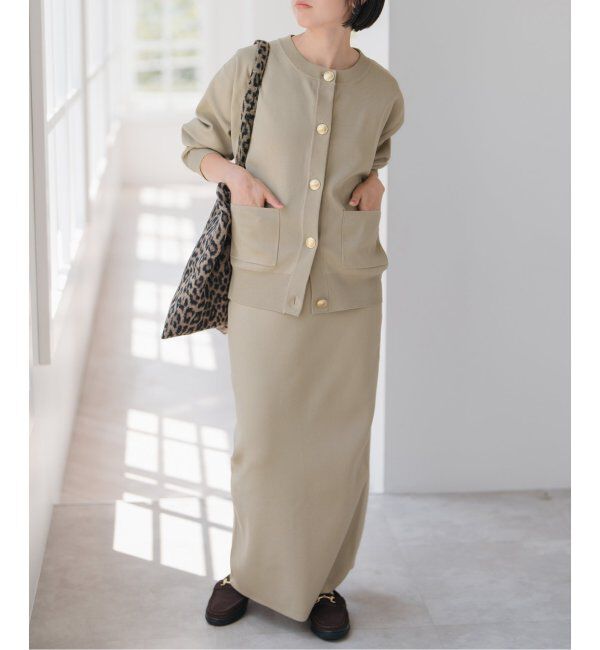 Spick and Span「《WEB限定 / 追加》ウォッシャブルクルーネックカーディガン」|カーディガン|