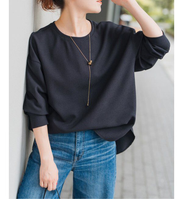 Spick and Span「アムンゼンクロスニュアンスブラウス」|シャツ・ブラウス|ネイビー