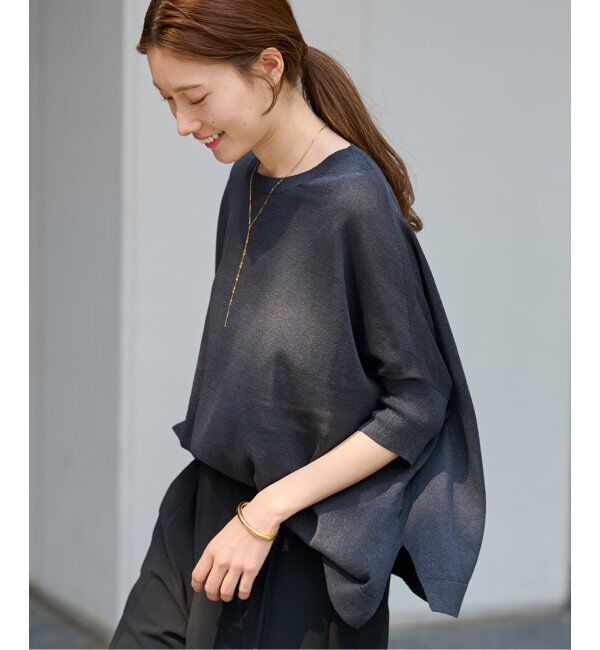 FRAMeWORK「≪追加≫ペーパーミックスポンチョニット 2」|ニット・セーター|