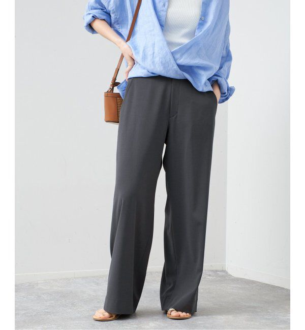 Spick and Span「《追加2》ドライストレッチイージーパンツ」|スラックス|