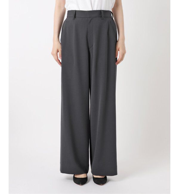 Spick and Span「《追加2》ドライストレッチイージーパンツ」|スラックス|