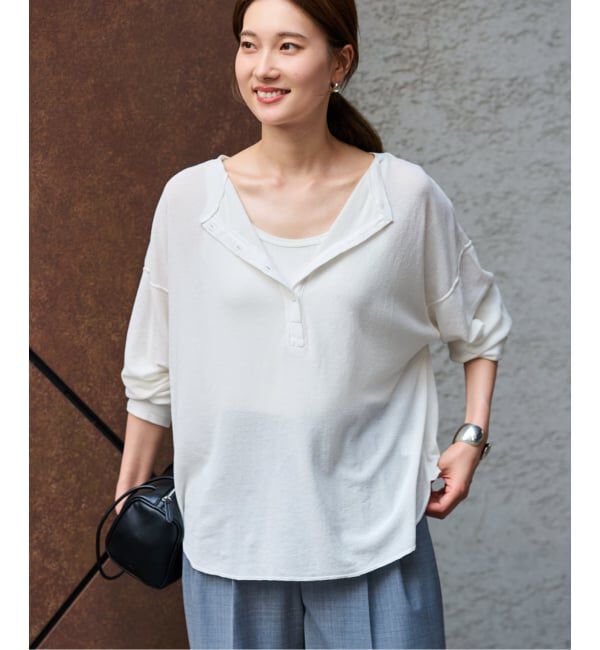 FRAMeWORK「≪追加≫サーフニットヘンリーTee」|Tシャツ・カットソー|