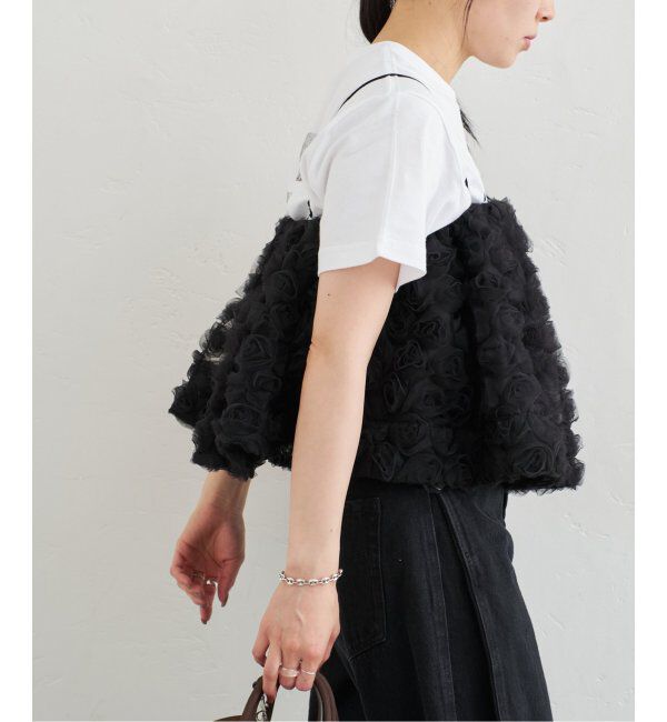 U by SPICK&SPAN「フラワーチュールベアブラウス」|シャツ・ブラウス|