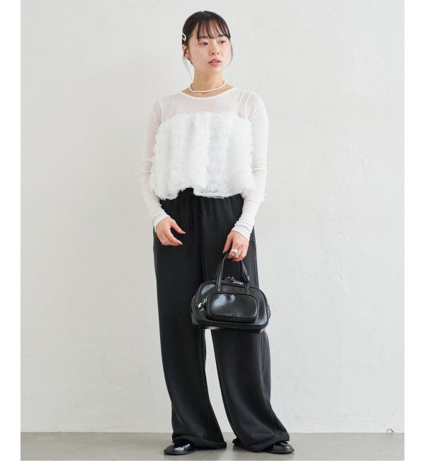 U by SPICK&SPAN「フラワーチュールベアブラウス」|シャツ・ブラウス|