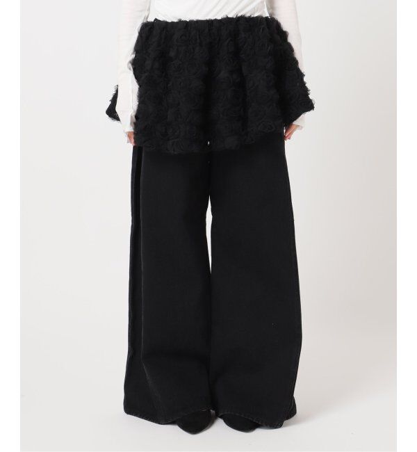 U by SPICK&SPAN「フラワーチュールベアブラウス」|シャツ・ブラウス|