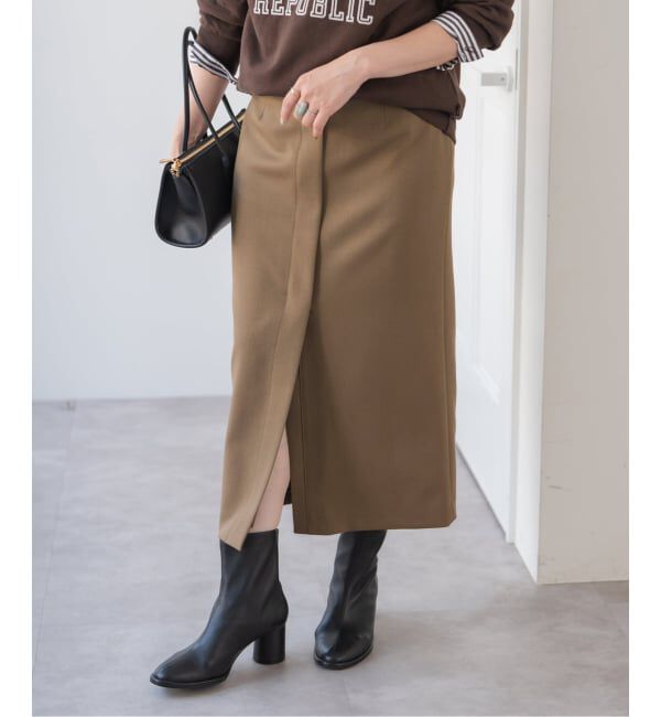 Spick and Span「ダブルクロスIラインスカート」|スカート|