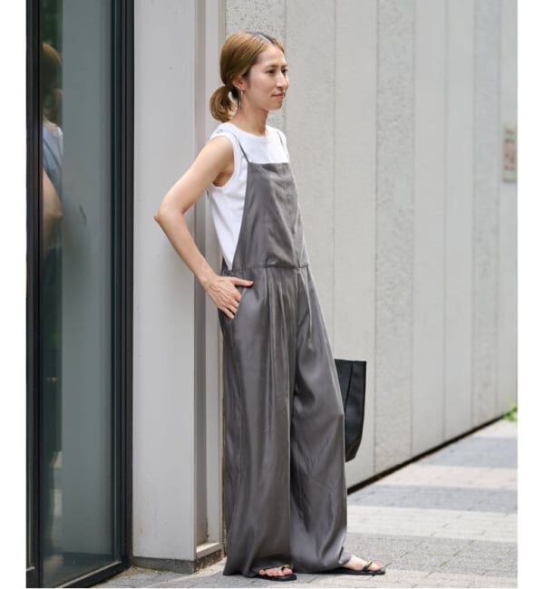 FRAMeWORK「≪WEB限定 / 追加≫キュプラツイルキャミサロペット 3」|オールインワン|