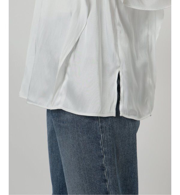  「【洗える】2WAYラッフルブラウス」|シャツ・ブラウス|