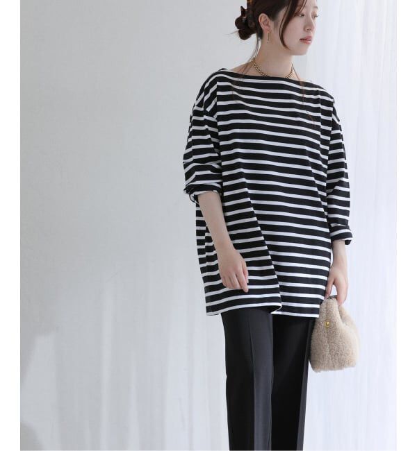  「【洗える】Le Minor/ルミノア ボーダープルオーバー」|Tシャツ・カットソー|