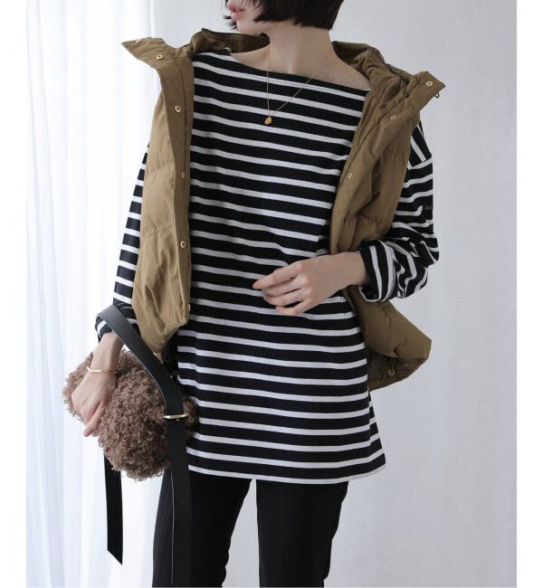  「【洗える】Le Minor/ルミノア ボーダープルオーバー」|Tシャツ・カットソー|