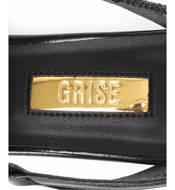GRISE「GRISE4cmポインテッドクロスストラップスリングバック」|パンプス|