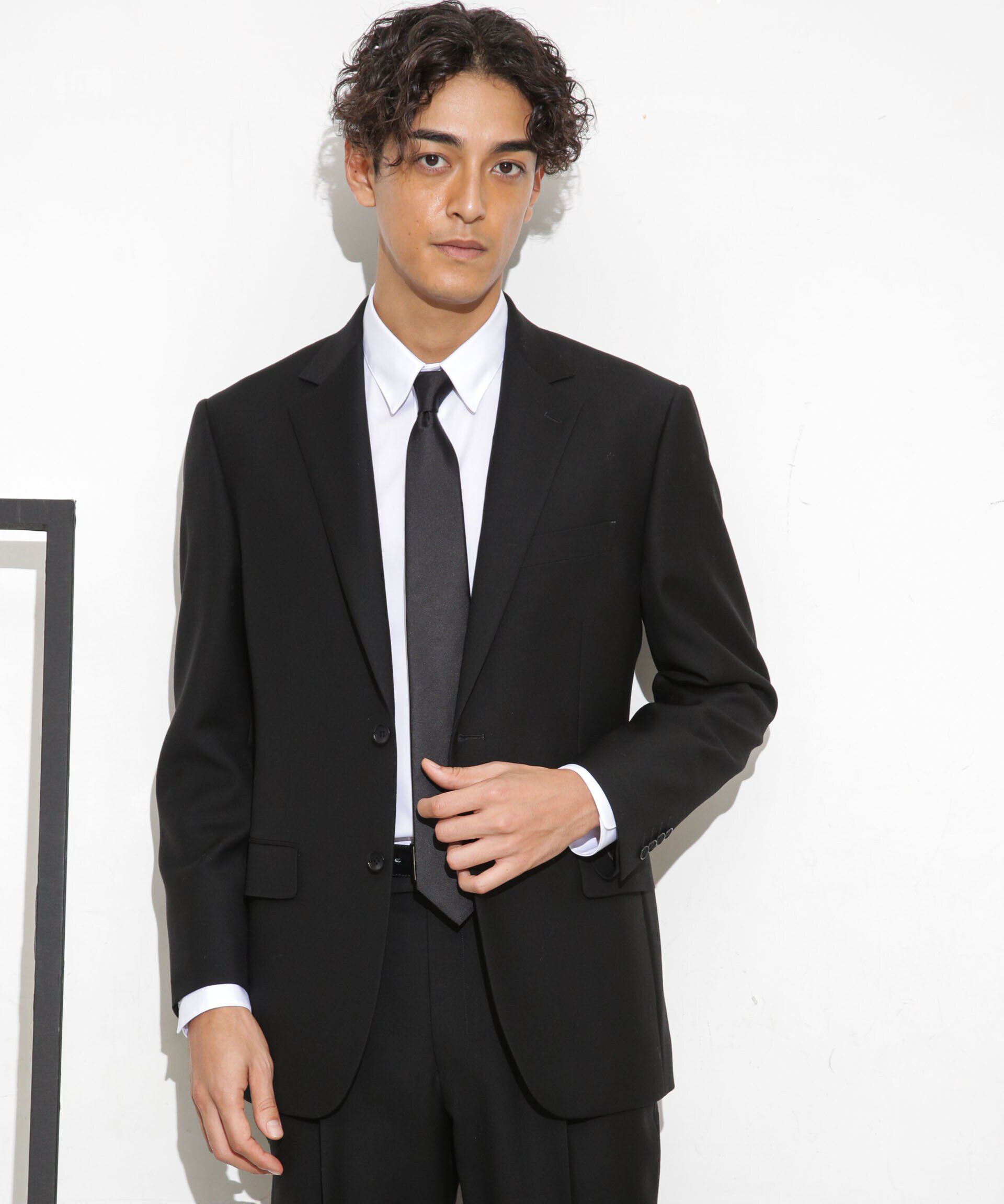 nano･universe「「ESSENTIAL LINE」フォーマルブラックジャケット」|スーツ|