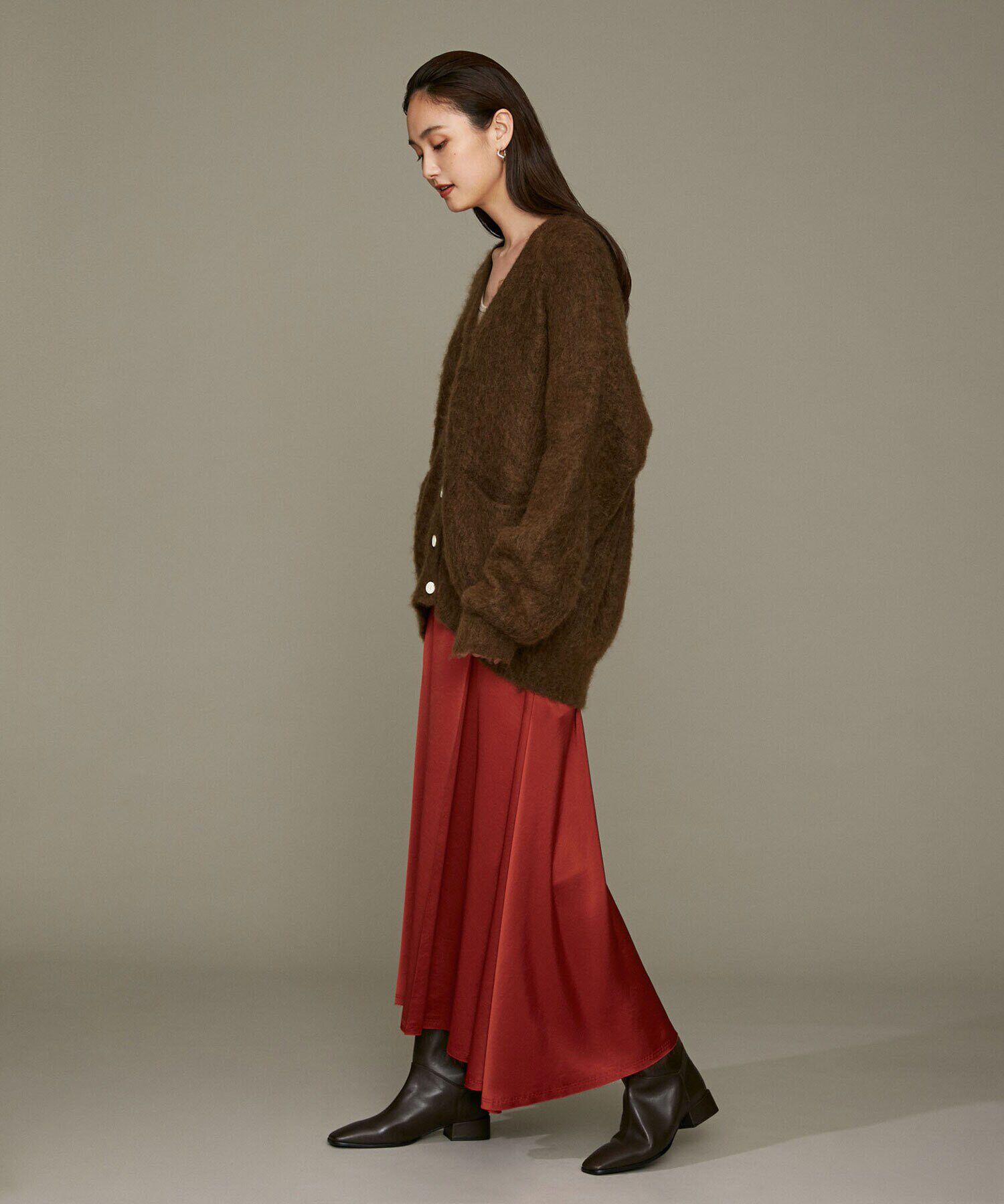 nano･universe「LB.01/イレヘムサテンウォッシュスカート」|スカート|