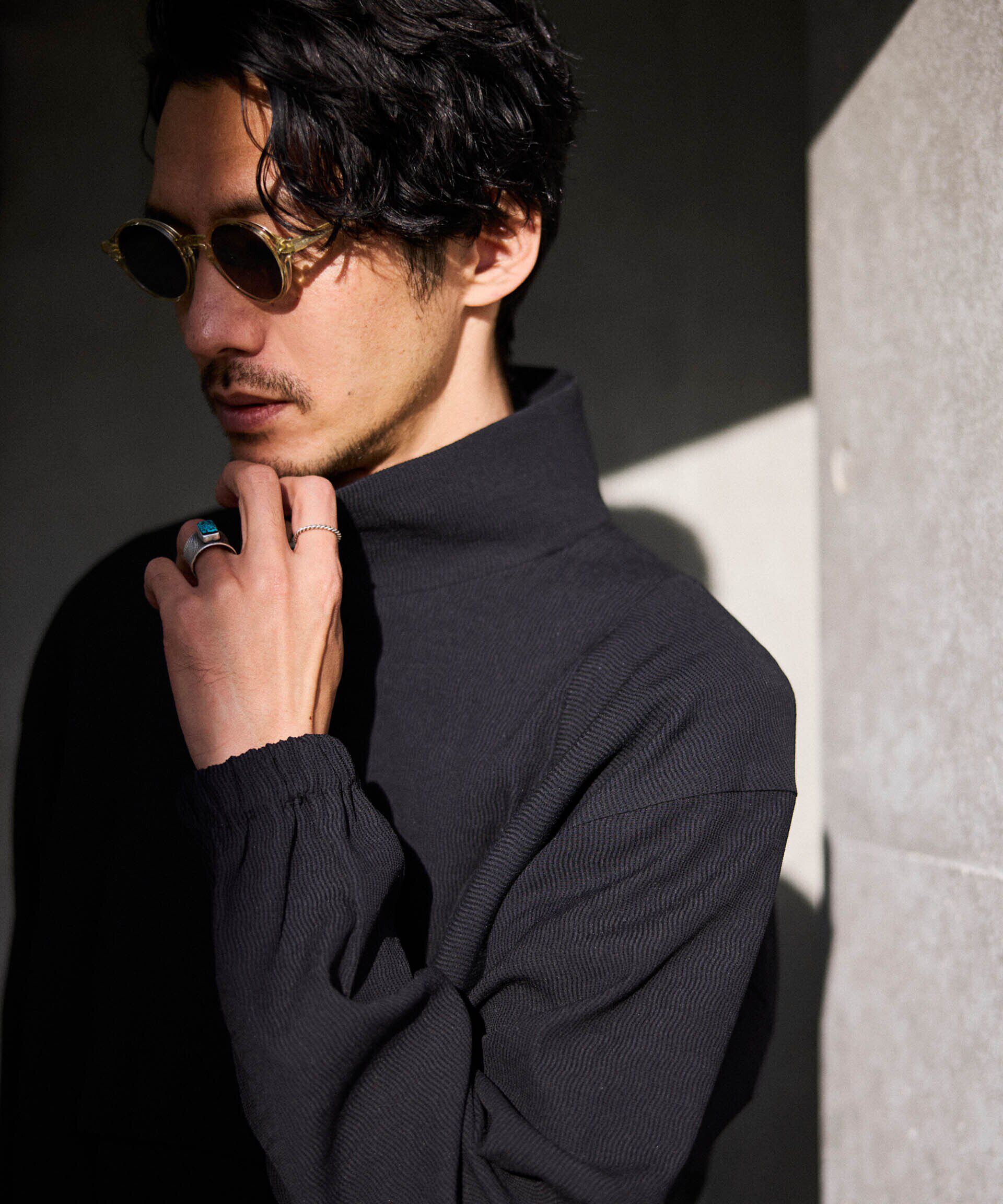 nano･universe「プリーツライクスタンドカラーブルゾン」|ブルゾン・スタジャン|ブラック