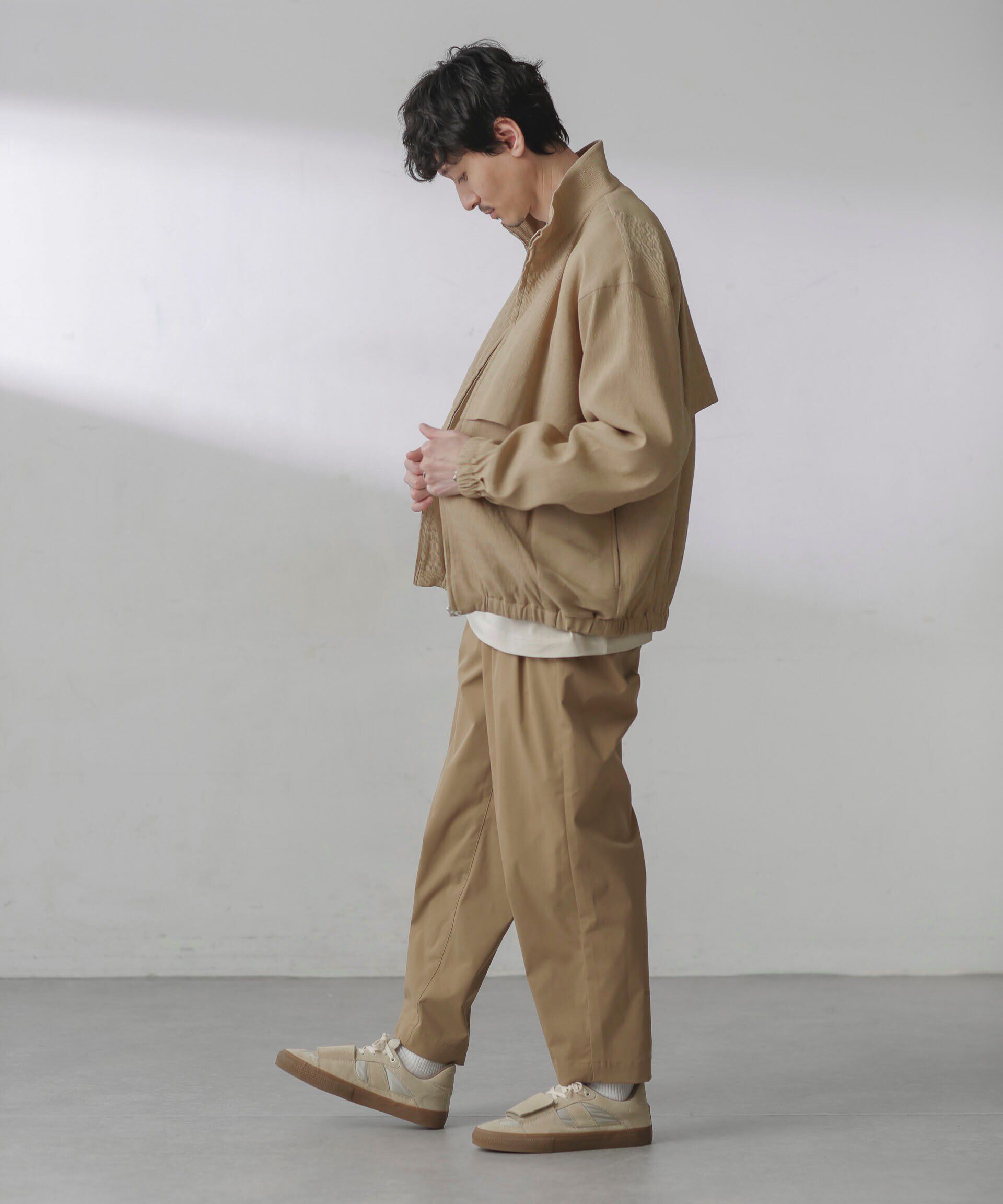 nano･universe「プリーツライクスタンドカラーブルゾン」|ブルゾン・スタジャン|