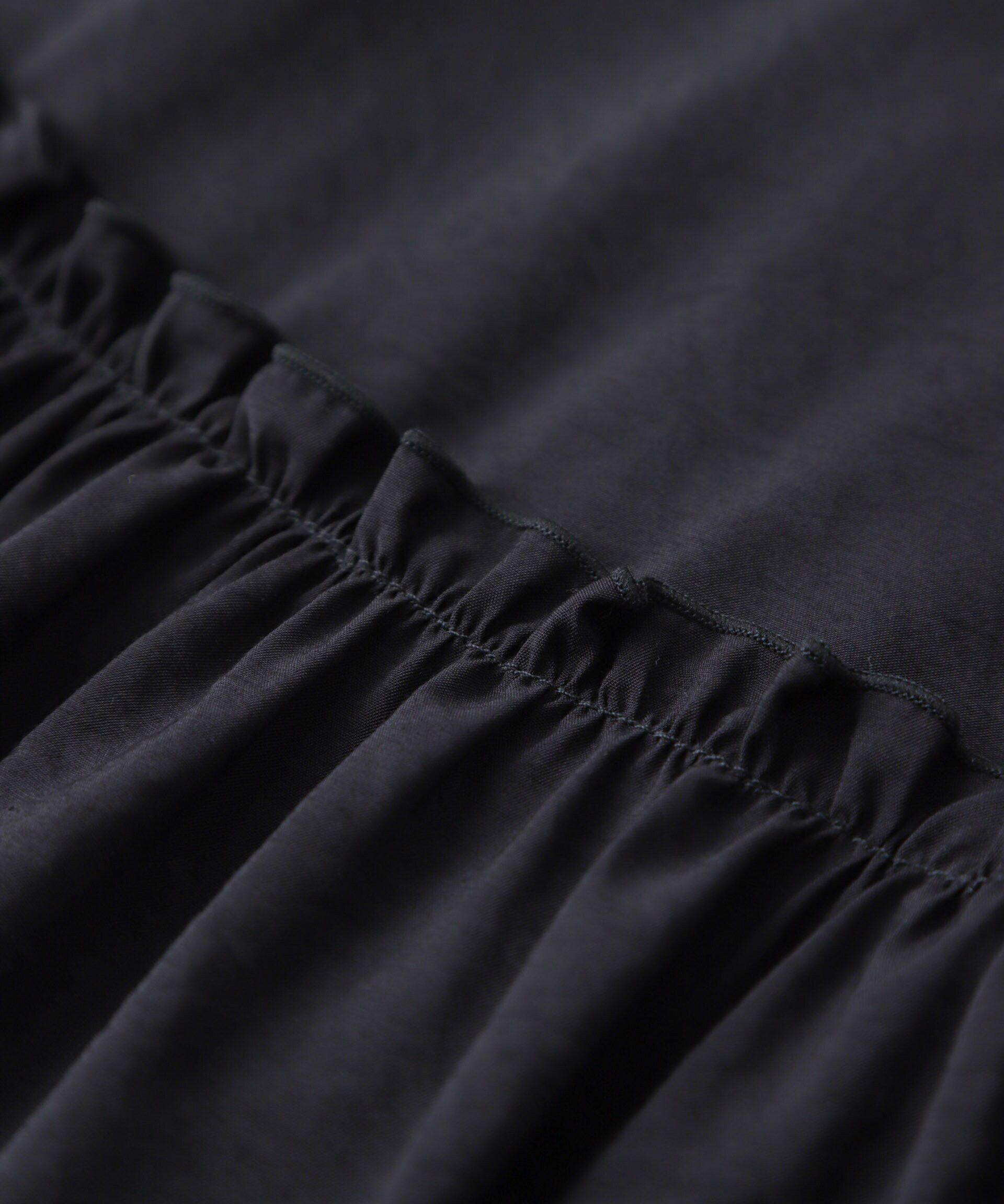 nano･universe「ギャザーヘムスタンドカラーワンピース」|ワンピース|