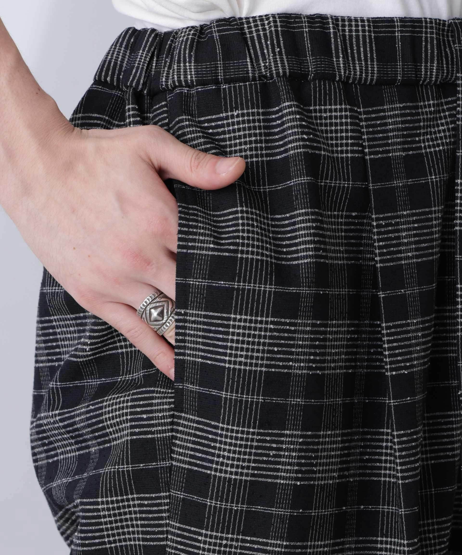 nano･universe「ブークレチェックイージーパンツ」|チノ|