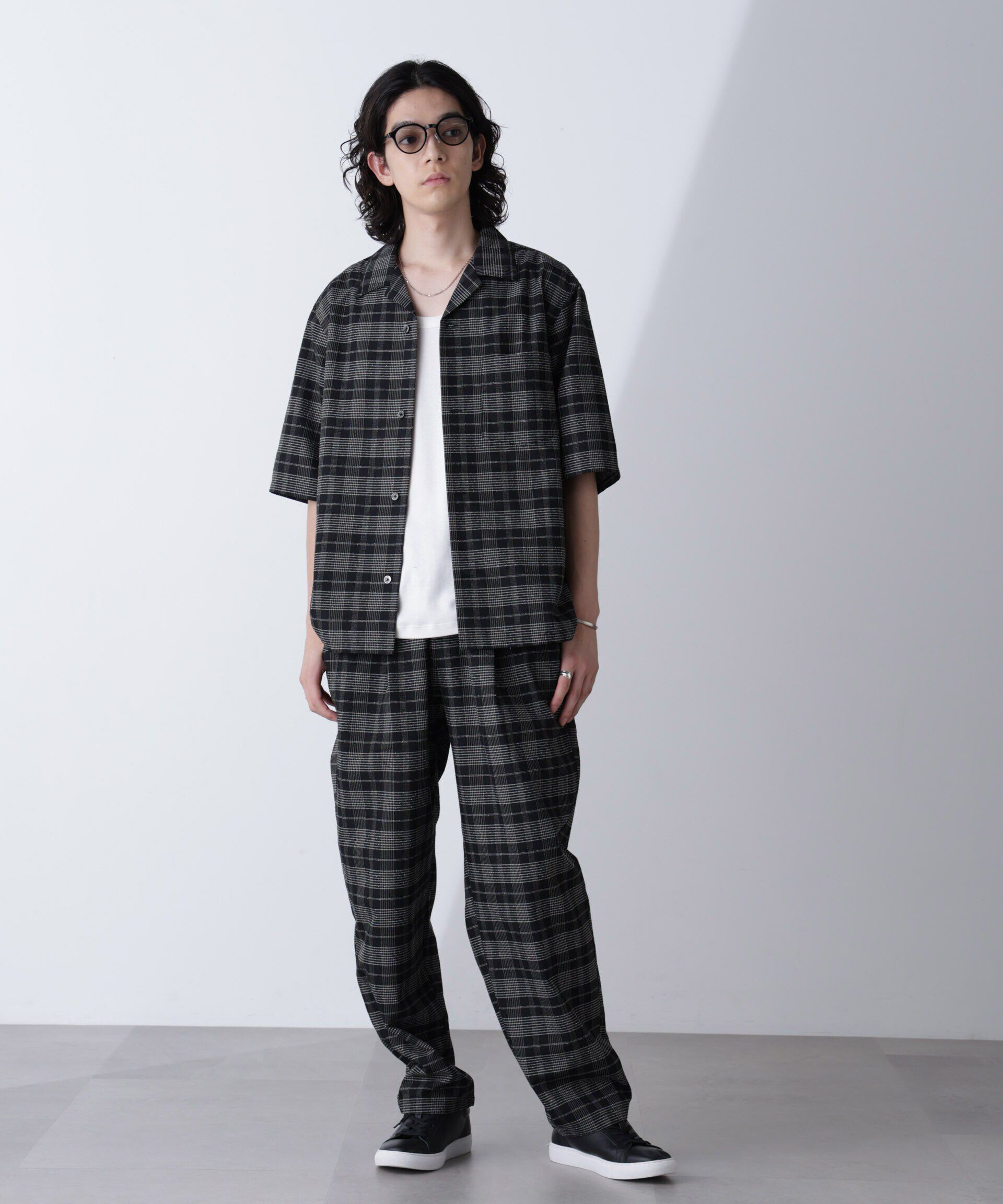 nano･universe「ブークレチェックイージーパンツ」|チノ|