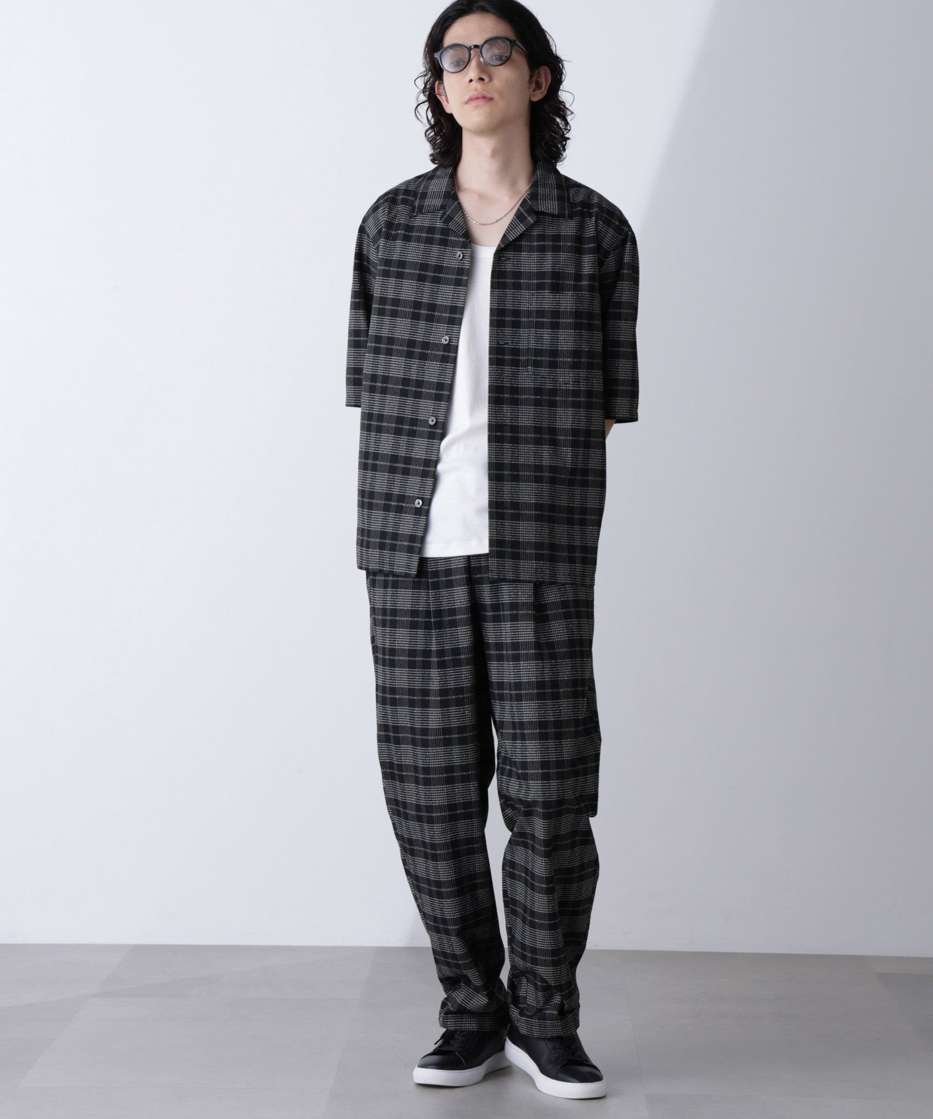 nano･universe「ブークレチェックイージーパンツ」|チノ|