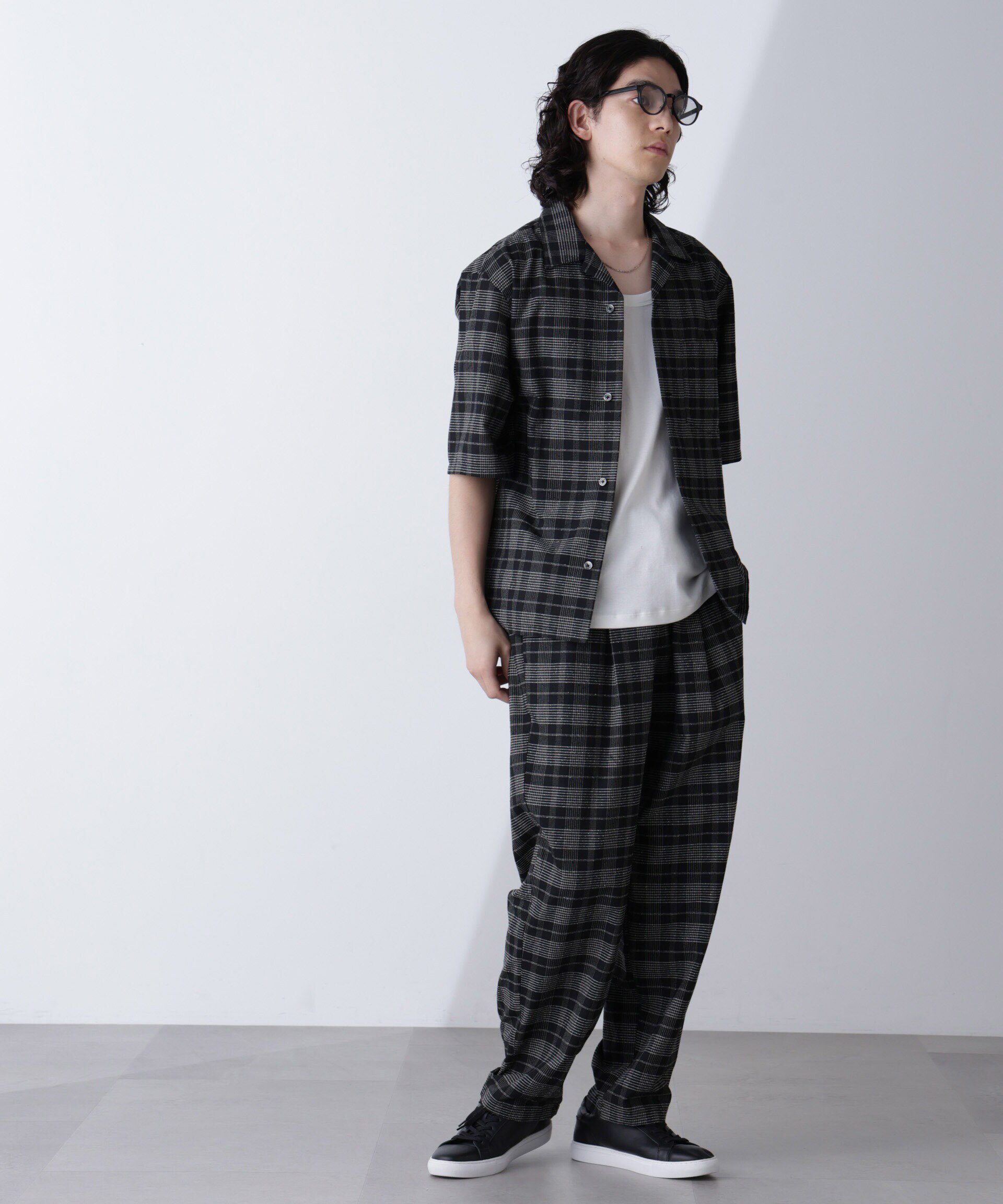 nano･universe「ブークレチェックイージーパンツ」|チノ|