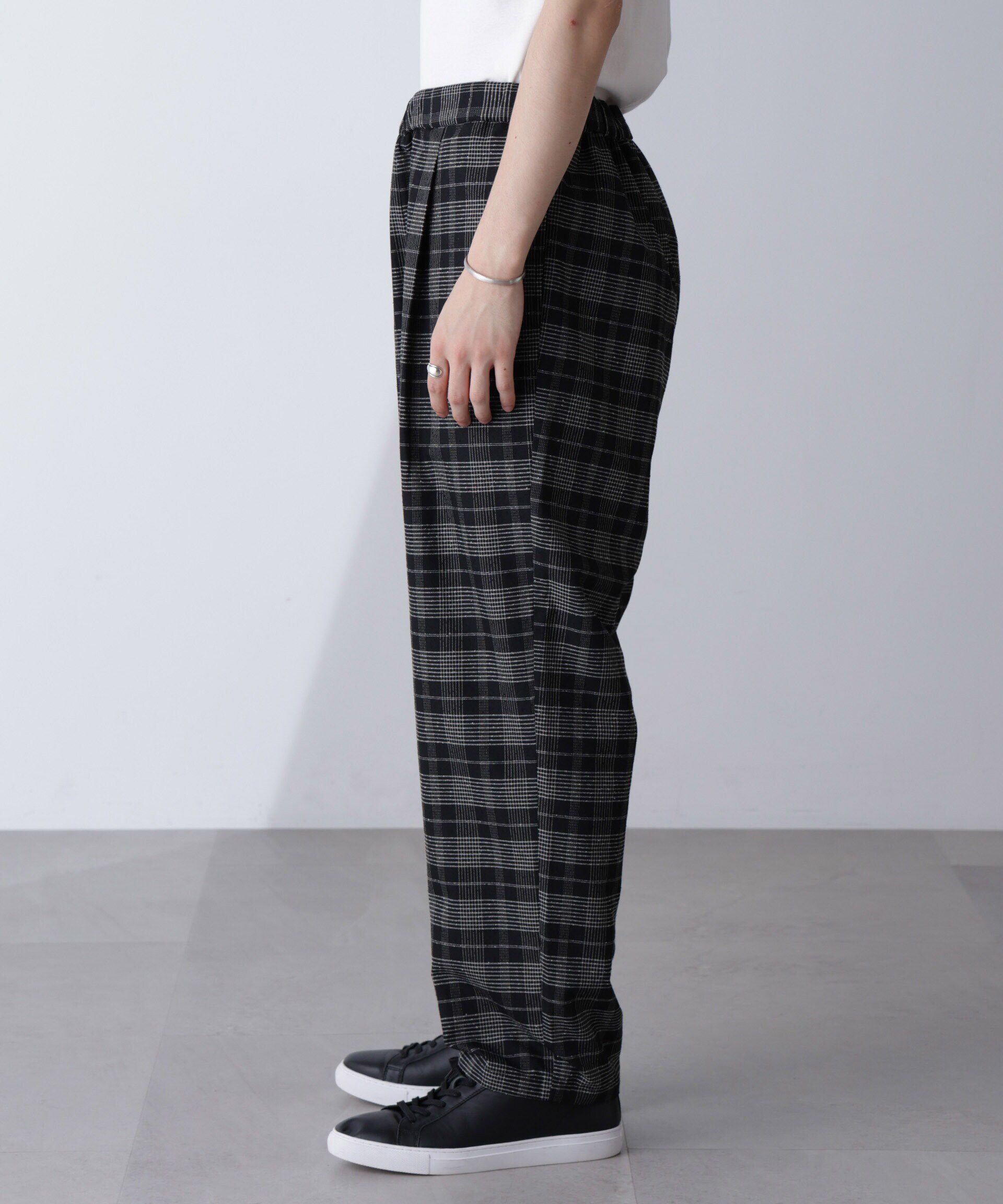 nano･universe「ブークレチェックイージーパンツ」|チノ|