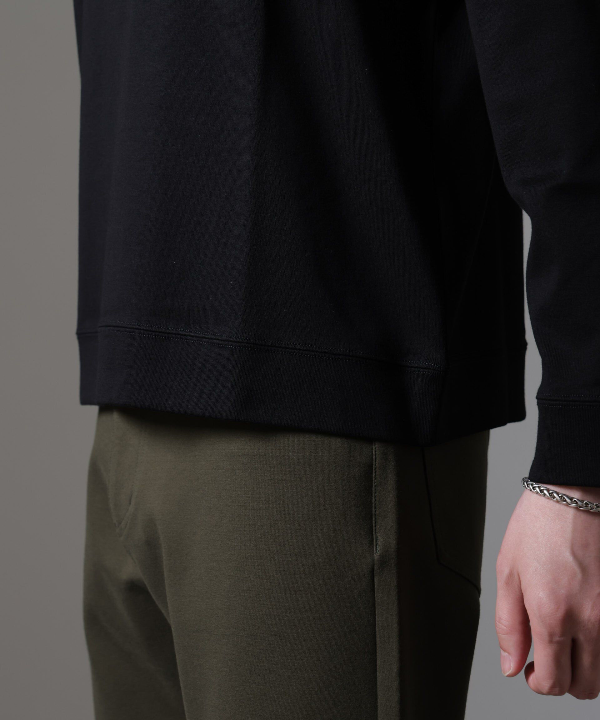 nano･universe「｢FORMAL JERSEY｣クルーネックカットソー長袖」|Tシャツ・カットソー|