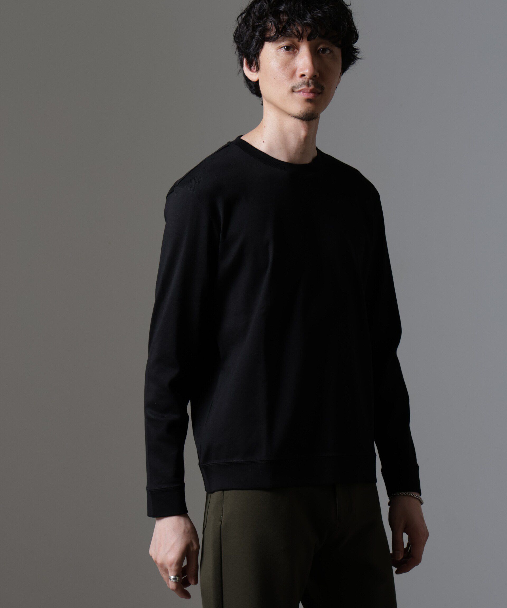 nano･universe「｢FORMAL JERSEY｣クルーネックカットソー長袖」|Tシャツ・カットソー|