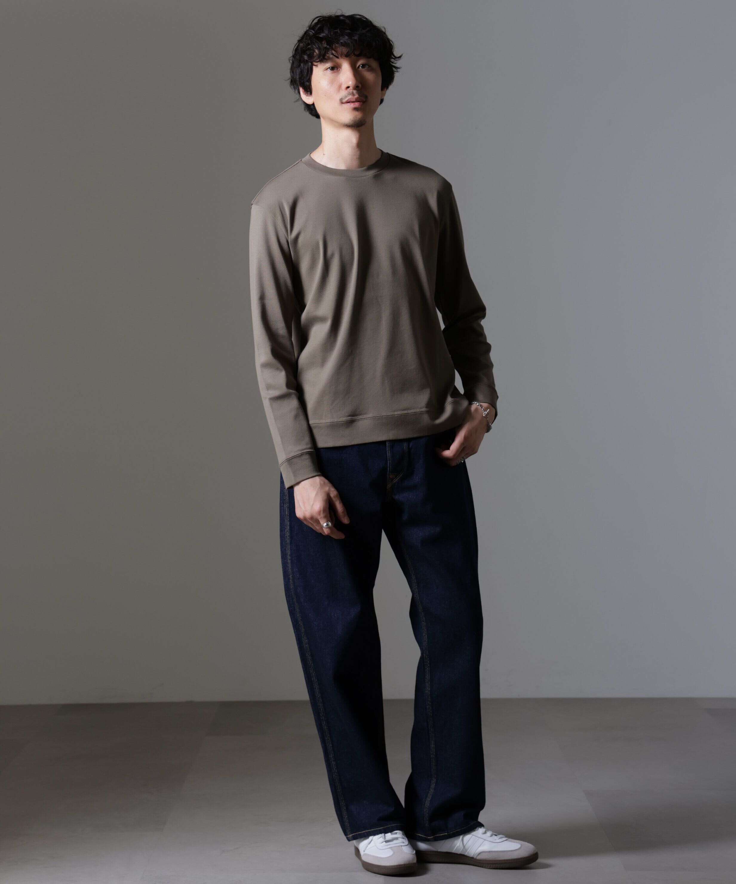 nano･universe「｢FORMAL JERSEY｣クルーネックカットソー長袖」|Tシャツ・カットソー|