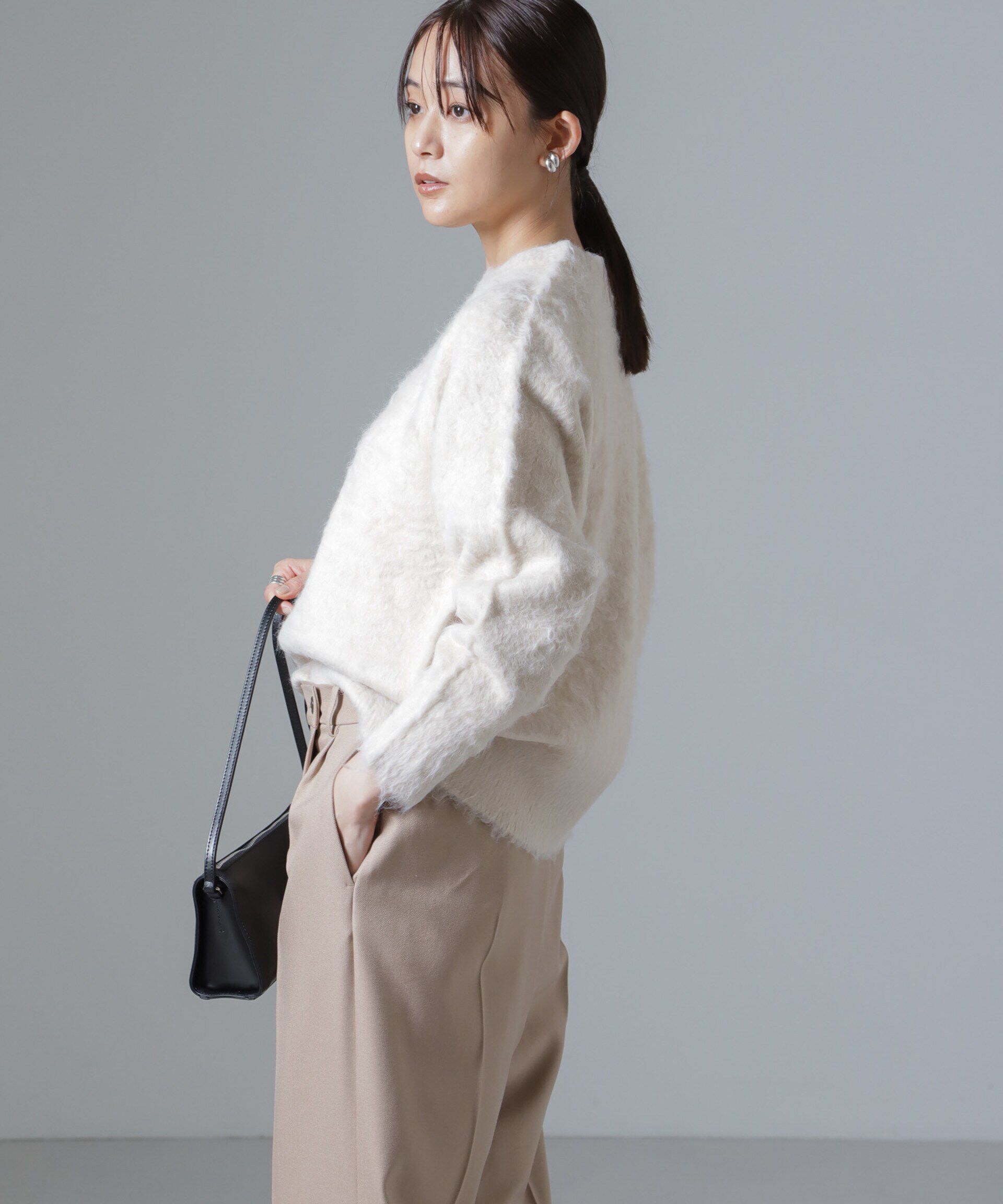 nano･universe「シャギークルーネックニットプルオーバー」|ニット・セーター|