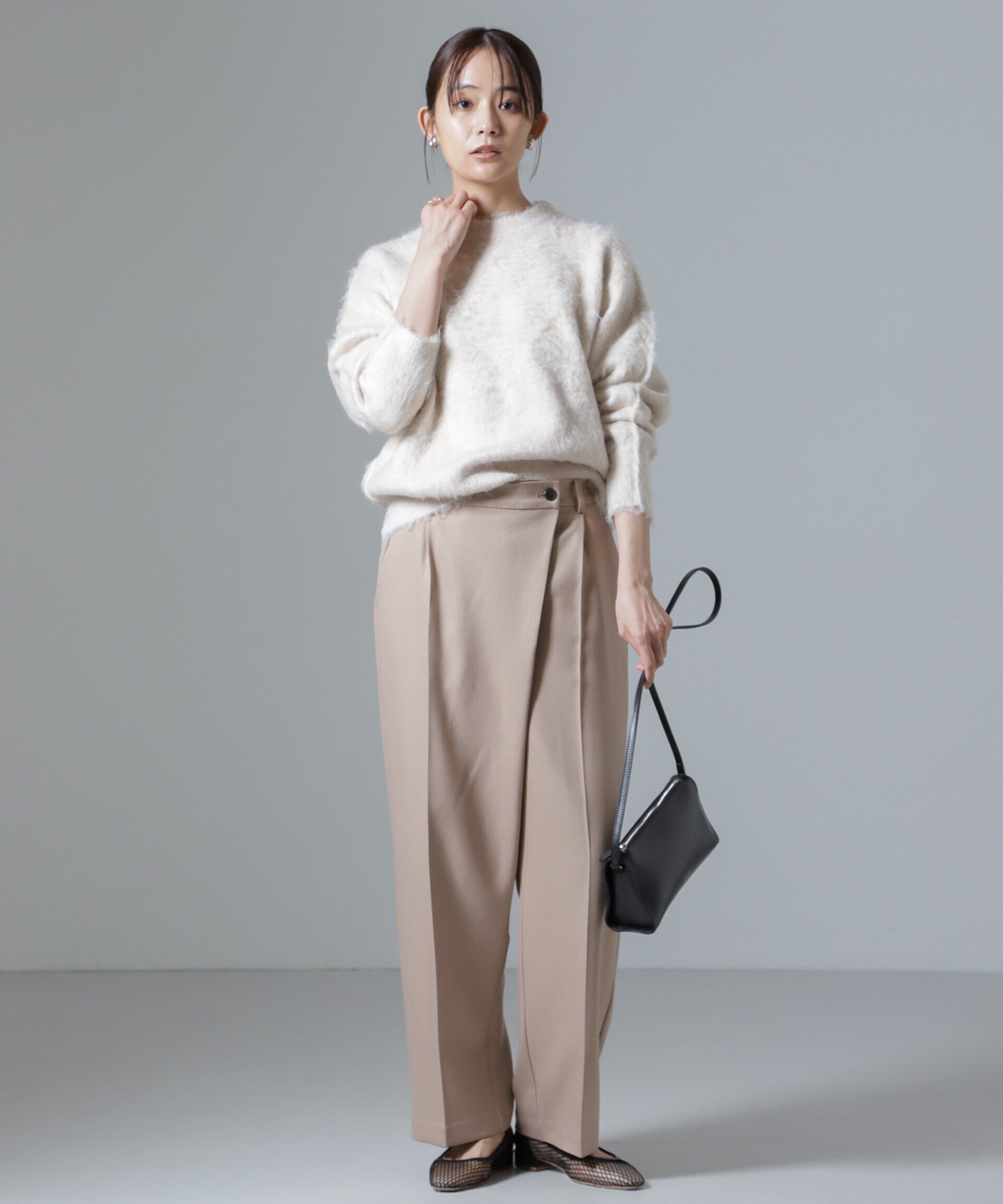 nano･universe「シャギークルーネックニットプルオーバー」|ニット・セーター|