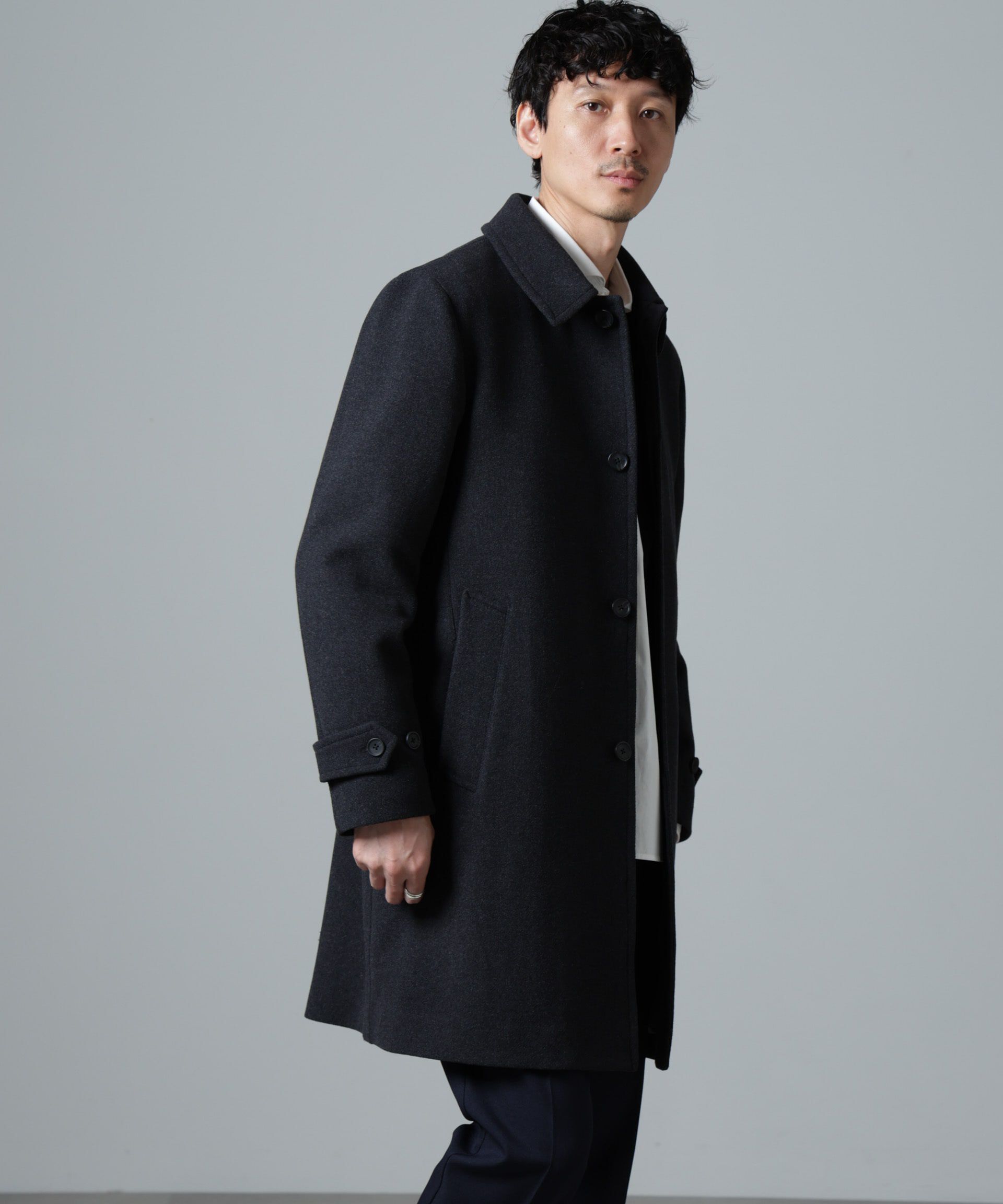 nano･universe「ウールブレンドメルトンステンカラーコート」|その他|